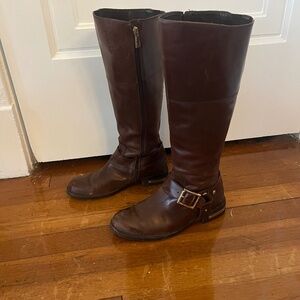 Leather riding style boot sz 8